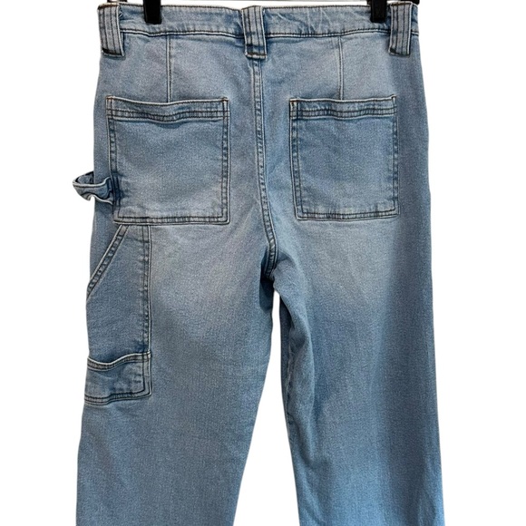 Girlish Carpenter Jeans Light Wash Denim Utility Pockets, size 7/28‎ - Picture 6 of 6